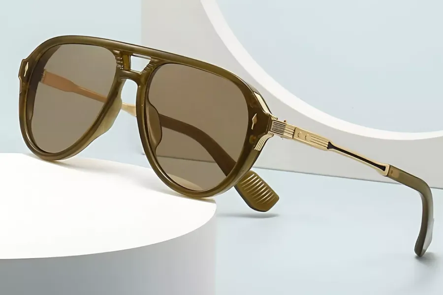 Sunglasses with Double Bridge