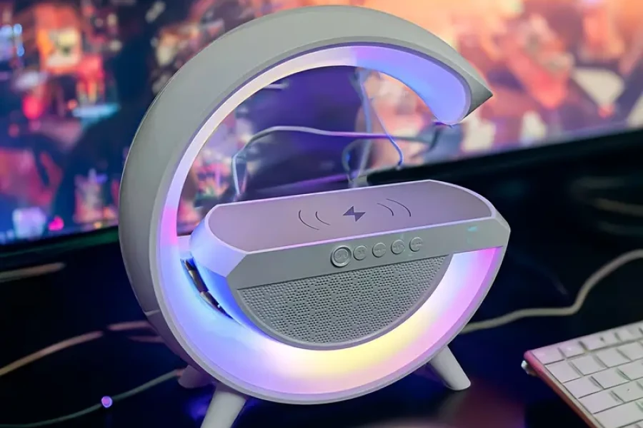 Bluetooth Speaker Wireless Charging Station